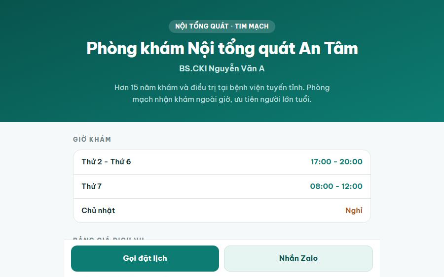 Ảnh trang mẫu Trang Phòng Mạch Tư