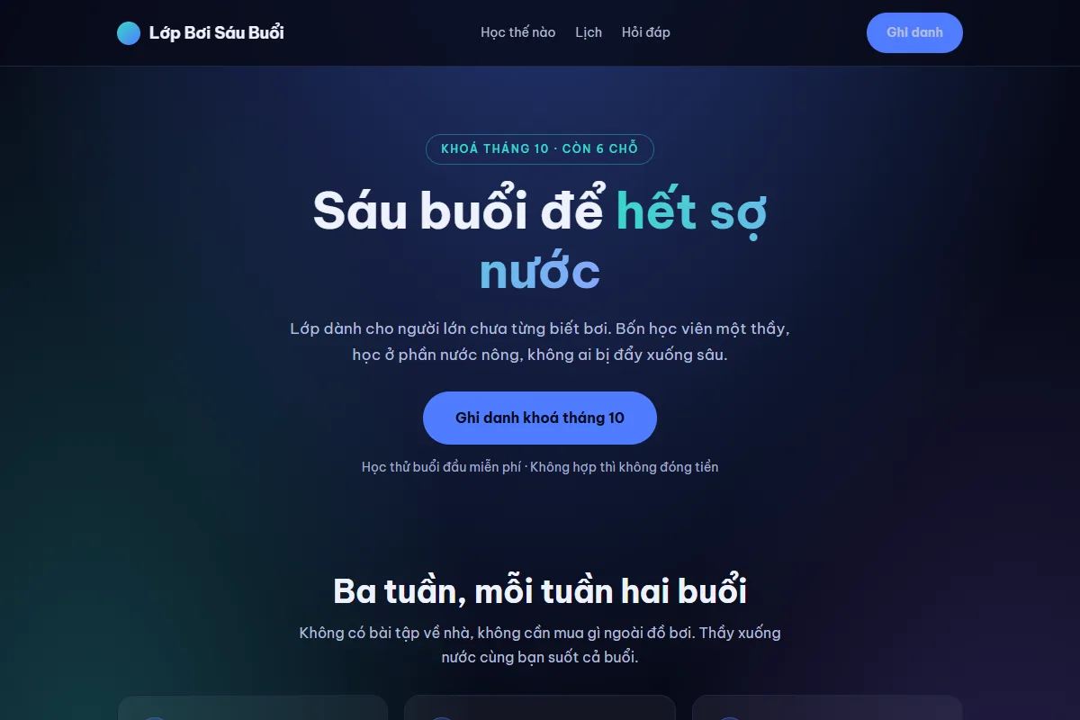 Trang dựng theo phong cách Aurora