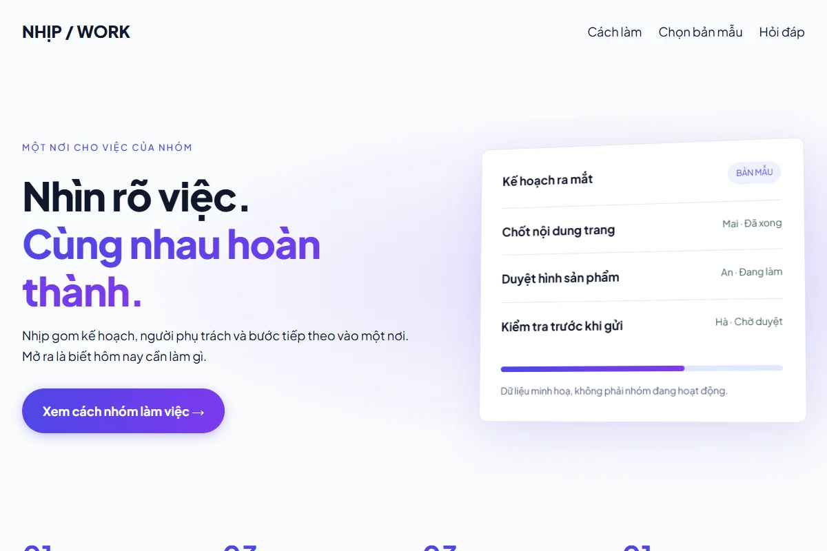 Trang dựng theo phong cách Enterprise