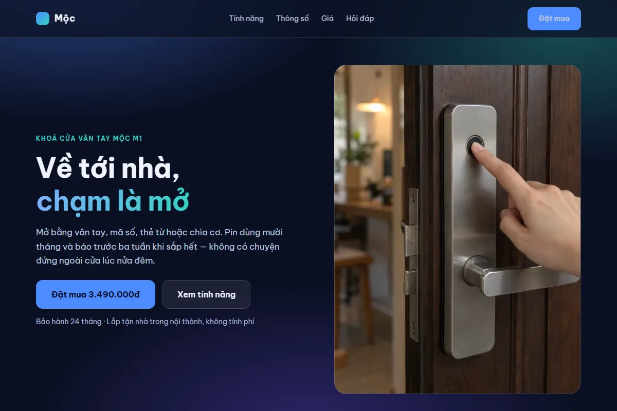 Trang dựng theo phong cách Kính mờ