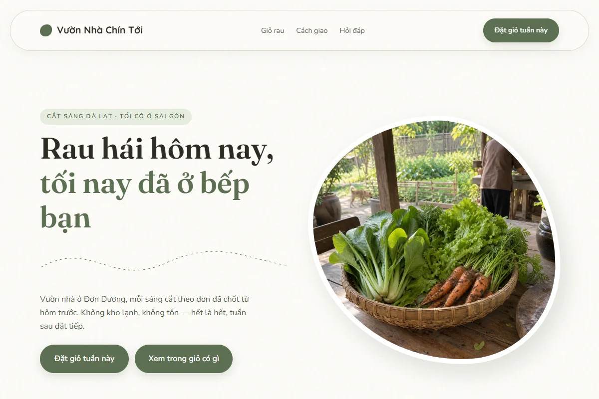 Trang dựng theo phong cách Organic